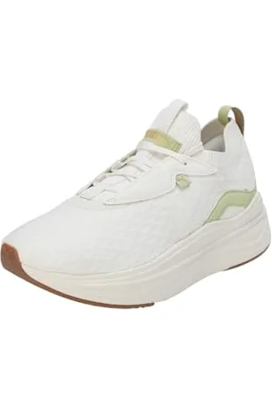 PUMA Damskie buty do biegania po szosie Softride Stakd Premium WNS, Ciepłe białe pistacjowe zielone złoto , 36 EU