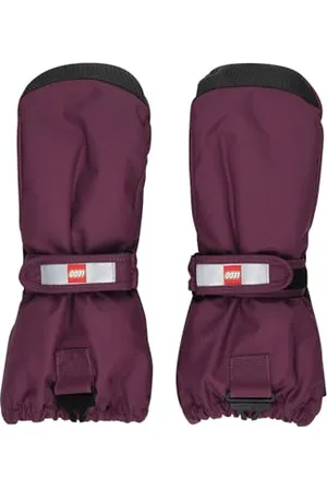 KABOOKI LWATLIN 706-MITTENS W/MEM. Rękawiczki, bordowe, regularne, , rozmiar uniwersalny