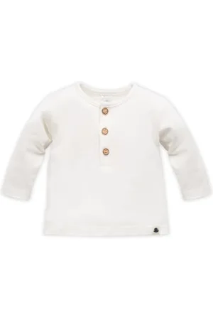 Pinókio Blouse Polo Long Sleeve Charlie, 95% bawełna 5% elastan, ecru, chłopcy 68-122 (86), , 86