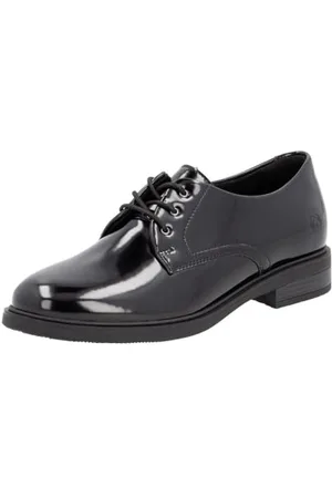 Remonte Damskie D1u02 sznurowane, czarne, 39 EU, , 39 EU