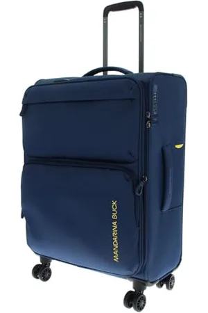 Mandarina Duck Zephyr Trolley Medium EXP, sukienka, niebieska, 43 cm x 25 cm x 67 cm, wózek Medio espandibile w kolorze Tessuto morbido, , 43 cm x 25 cm x 67 cm, Wózek medio