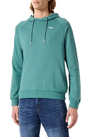 Fila Męska bluza z kapturem, raglanowa bluza z kapturem, niebieska , XL, , XL