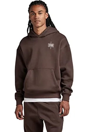 G-Star RAW Męska bluza z kapturem, uniseks, core Loose Sweater, brązowa (Coffee Bean C235-D311), M, , M