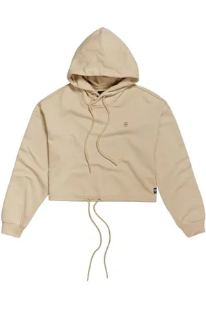 G-Star RAW STM Oversized Cropped HDD SW Wmn LS bluza z kapturem, beżowa (Brown Rice D24961-7809-d309), L damska, , L