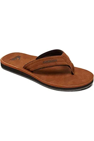 Quiksilver Męskie klapki kąpielowe Carver Nubuck, Brązowe (Brown/Brown/Brown Xccc)