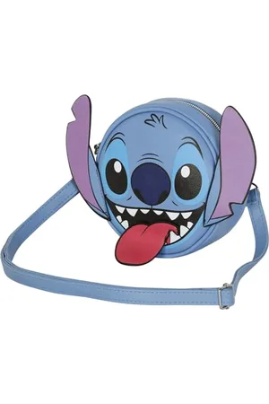 Disney Lilo i Stitch Tongue -Okrągła Torebka na Ramię, Niebieska, 18,5 x 18,5 cm