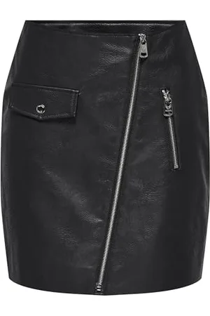 ONLY Damska spódnica skórzana Onlvera ze sztucznej skóry Zip Skirt Cc OTW, , S