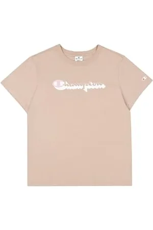 Champion Legacy Graphic Shop W (117654) - Crewneck T-Shirt, Piaskowy (WTP), XS Damski FW24, , XS