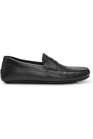HUGO BOSS Noel_Mocc_prlt, Mokasyna Mężczyźni, Black, 46 EU, , 46 EU