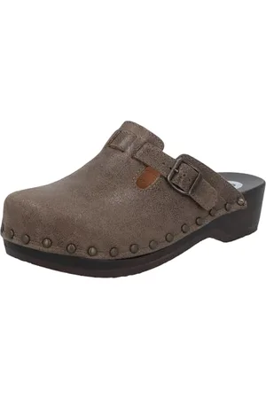 Berkemann Toeffler pasek unisex buty drewniane, brązowo-srebrne, 38 EU, , 38 EU