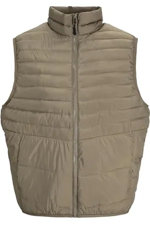 JACK & JONES JACK&JONES PLUS Jjestate Packable Puffer Bw Collar Pls kamizelka pikowana męska, , 3XL
