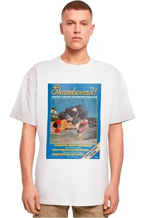 Merchcode MC Men Tops The Deskorolka Magazine Cover No 8 Oversize Tee, Oversized Fit, 100% bawełna, XXL, , XXL