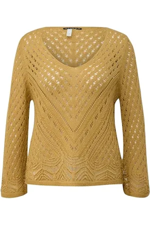 QS by s.Oliver QS Sweter ze wzorem Ajour, , M