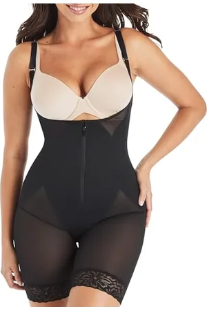 Maidenform Sculpts-kombinezon otwarty biust skrzydła Formowanie kompresji kontroli Ultra firme pasek kobieta, , L