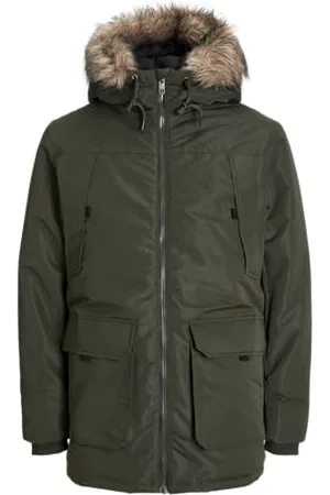 JACK & JONES Jjeconstruct Faux Fur Sn Parka męska, , L