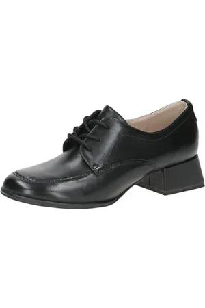 Caprice Damskie sznurowane 9-23306-43 Oxford, Black Nappa, rozmiar 38,5 EU, , 38.5 EU