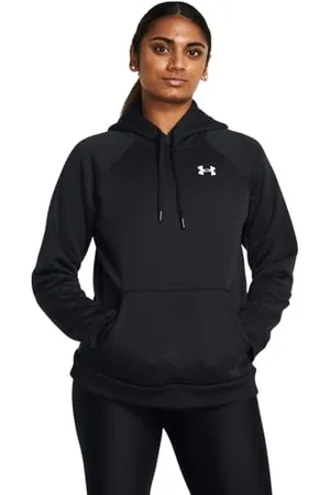 Under Armour Damska bluza polarowa z kapturem, czarny/biały, S
