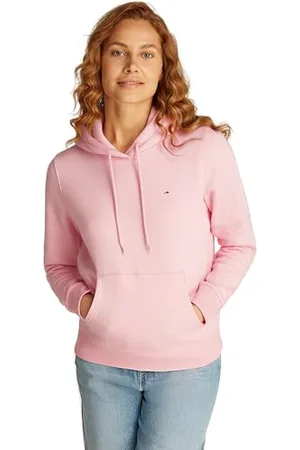Tommy Hilfiger Damska bluza z kapturem TJW REG S FLAGA DW0DW19958 bluza z kapturem, różowa (Ballet Pink), XXS, , XXS