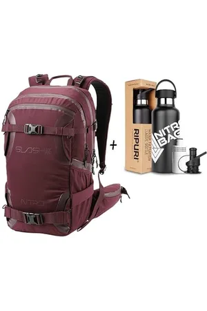 Nitro SLASH 25 pro zestaw z butelką i filtrem Ripuri 600 ml, plecak snowboardowy, plecak turystyczny, 25 l, wino, , 25 l, plecak backpacks