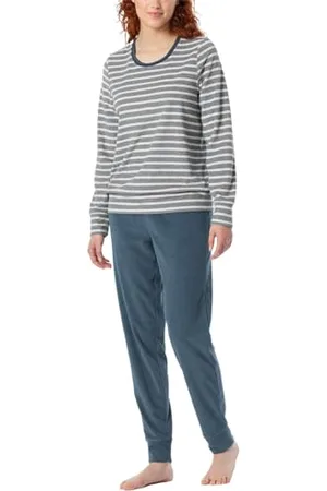 Schiesser Damska piżama długa frotte ciepła przytulna przytulna - Nightwear, , 40