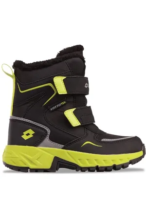 Lotto Kod stylu: 2600490K Alstyne Tex K unisex dziecięce półdługie kozaki Black/LIME 30, , 30 EU