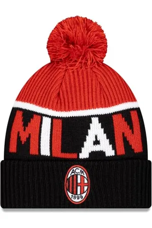 New Era Męska czapka z logo drużyny Ac Milan jeden rozmiar pasuje do większości czarnych, , rozmiar uniwersalny
