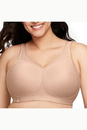 Glamorise Damski biustonosz sportowy Plus Size MagicLift bez fiszbin 1006, 85B
