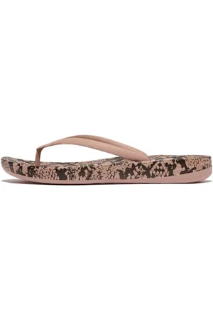 FitFlop Damskie sandały Iqushion z nadrukiem węża, ergonomiczne klapki, , 41 EU