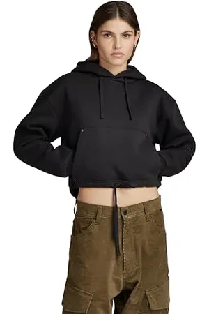 G-Star RAW Damska bluza z kapturem rozmiar Cropped HDD Loose Sw Wmn, , S