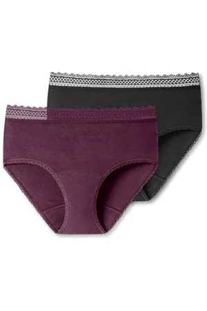 Schiesser Damen 2 Pack Menstruationswäsche/Periodenslip Komfortschnitt auslaufsicher - Secret Care