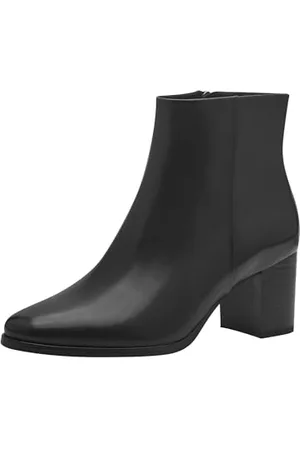 Marco Tozzi Damskie botki Zip+Slip 2-25007-43 modne kozaki, czarne, 40 EU, , 40 EU