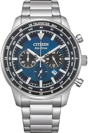 Citizen Męski chronograf Eco-Drive z paskiem ze stali nierdzewnej CA4500-91L, , Nowoczesny