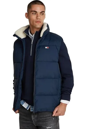 Tommy Hilfiger Męska kamizelka puchowa TJM POLY DM0DM19632, niebieska (Dark Night Navy), S, , S