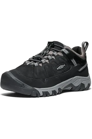 Keen Targhee 4 Low Waterproof, buty turystyczne unisex dla dzieci i młodzieży, Czarno-szary, 36 EU