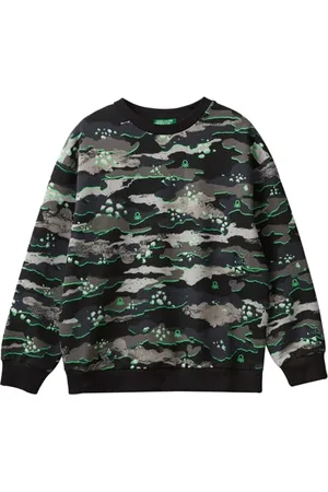 Benetton Bluza z kapturem dla dzieci i chłopców, , 120