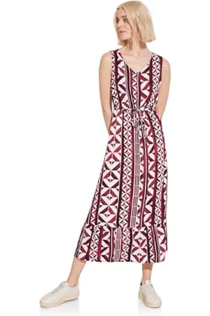 Street one Damska sukienka maxi z nadrukiem, , 40