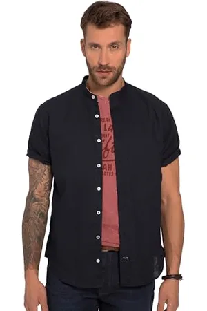 JP 1880 Męska, duże rozmiary, lniana koszula 1, , 5XL