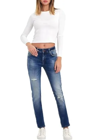 LTB Jeans Aspen Y - Slim Fit ze średnią talią i zamkiem błyskawicznym w kolorze niebieskim z mieszanki bawełny - rozmiar W28L30, , 28W / 30L