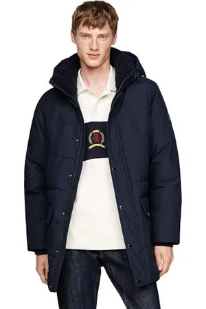 Tommy Hilfiger ROCKIE UTILITY PARKA MW0MW36593, płaszcz puchowy, niebieski, XXL, , XXL