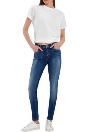 LTB Jeans Damskie Jonna B - Skinny Fit z wysoką talią i zamkiem błyskawicznym w kolorze niebieskim z mieszanki bawełny - rozmiar W29L36, , 29W / 36L