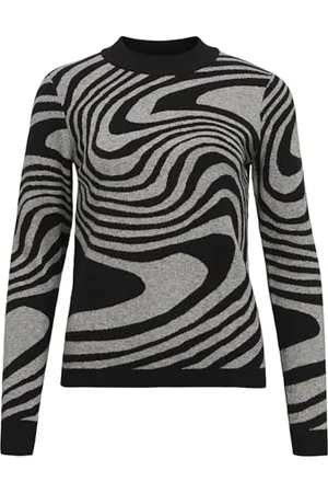 Object OBJRAY L/S KNIT Sweter AOP NOOS, , XS