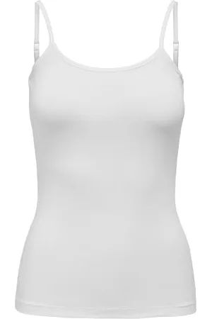 JDY Ava Singlet Jrs Noos Top damski, Cloud Dancer, M