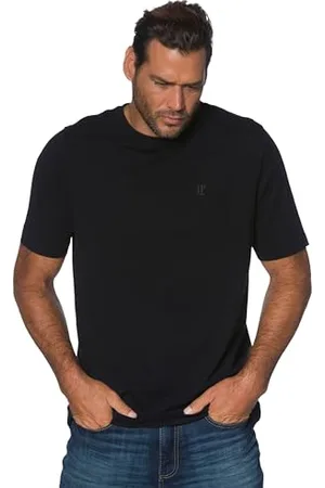 JP 1880 Męski duży rozmiar, duże rozmiary, męska odzież męska, L-8XL, t-shirt, basic, okrągły dekolt, bawełna czesana, do 8XL 702558, , L