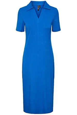 Pieces® 5715367536363 Sukienka damska PCKYLIE SS Polo MIDI Dress NOOS, , XS, , XS