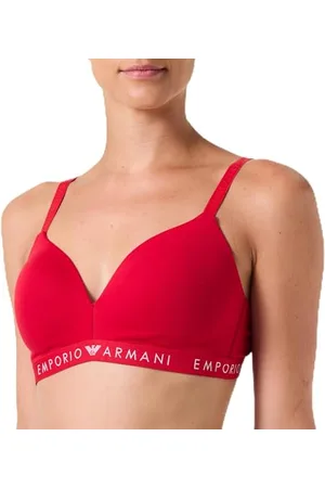 Emporio Armani Iconic Logoband Padded Triangle Biustonosz, , S