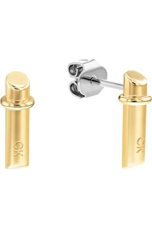 Calvin Klein Kolczyki sztyfty dla kobiet ELONGATED LINEAR Collection ze stali nierdzewnej, Jeden rozmiar, Stal nierdzewna, Bez kamieni szlachetnych