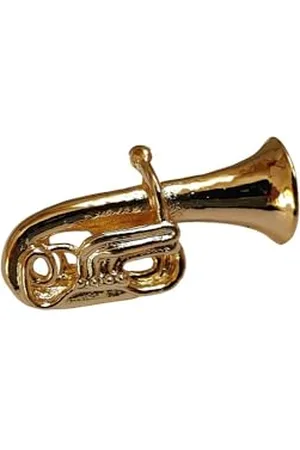 GEWA Unisex-Brosche Anstecknadel Tuba, goldfarbig - 980041