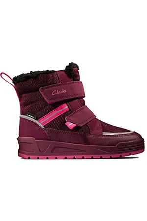 Clarks Jumper Jump K, Śnieg buty dla dziewczynek i dziewcząt, jagody, 31 EU