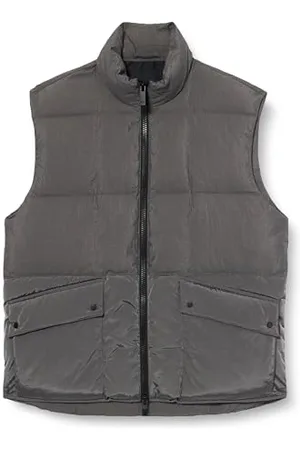 Armani Exchange Męska kurtka The Grid, Back Embroidered Logo, Gilet Style Down Waistcoat, , S