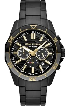 Armani Exchange Męski analogowy zegarek kwarcowy z paskiem ze stali nierdzewnej AX1963, , bransoletka